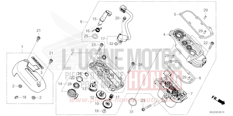CLUTCH ACTUATOR for Hornet 750 MAT JEANS BLUE METALLIC (PB417) from 2026